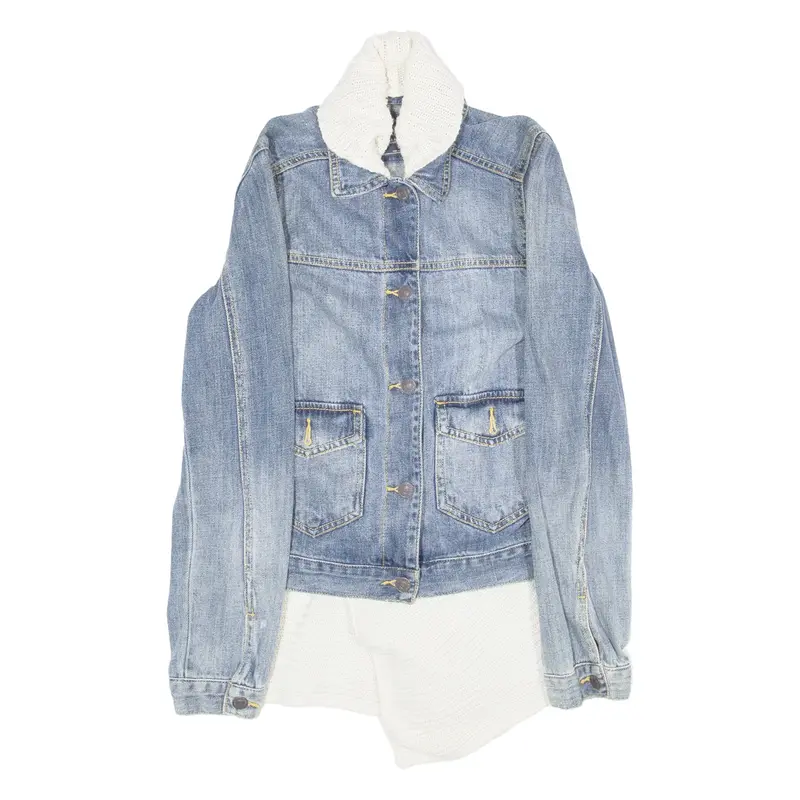 ABERCROMBIE & FITCH Womens Denim Jacket Blue 80s S