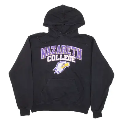 CHAMPION Nazareth College Mens Black Hoodie USA M