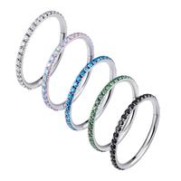 18g 16g Titanium Micro Gem Hinged Ring for Nose and Ear Piercings