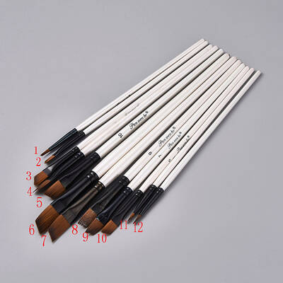 Wood Handle Paint Brushes Set