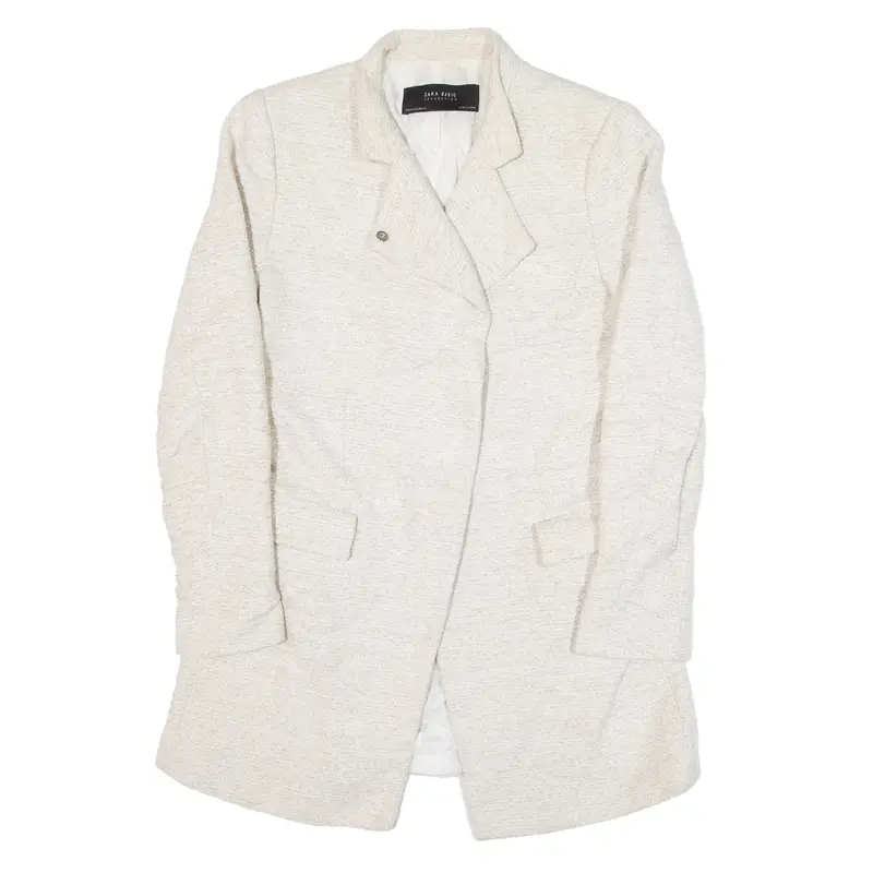 ZARA Basic Coat Beige Overcoat Womens M