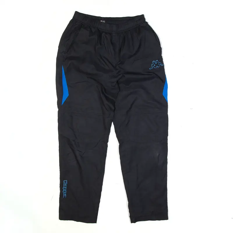 KAPPA Track Pants Black Straight Mens M W26 L28