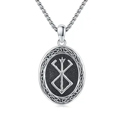 Sterling Silver Celtic Knot Pendant Necklace for Men