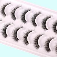 Natural False Eyelashes, 10 Pairs DIY Eyelashes for Lash Extensions, Natural Curling Strip Lashes, Soft and Curl Fake Lashes ...