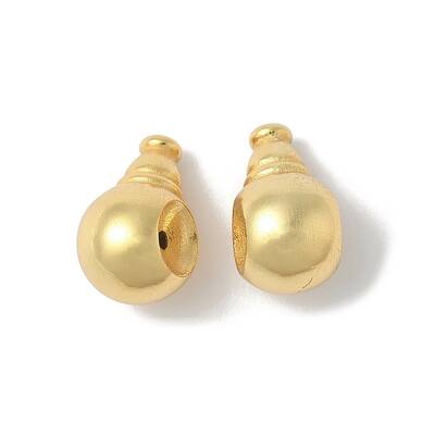 Matte Gold Color 925 Sterling Silver Beads