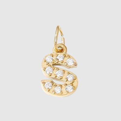 Stainless Steel Cubic Zirconia Pendants with Jump Rings