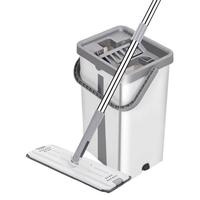 Mop and Bucket with Wringer Set, 2 Counts/set Household Mop, Long Handle Quick Drying Mop, Durable Floor Cleaning Tools, Hom...
