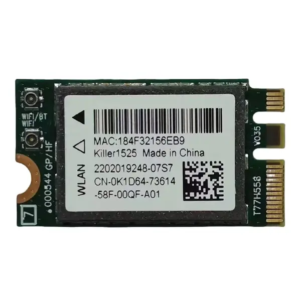 Dell K1D64 | 802.11 ac/a/b/g/n 866Mbps Mini PCI-Express M.2 Wireless G Network Card