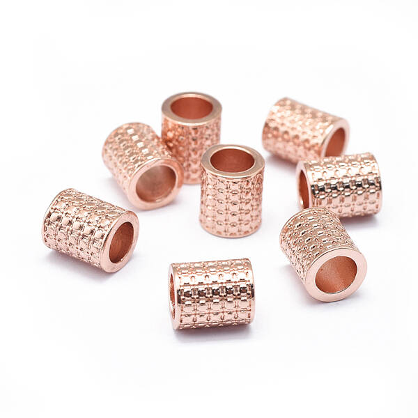 Rack Plating Brass European Beads