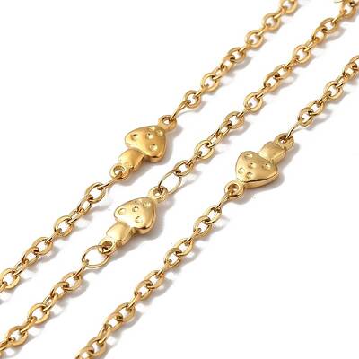 Ion Plating(IP) 304 Stainless Steel Mushroom Link Chains