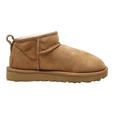 UGG Ankle Boots Brown Synthetic Womens UK 4