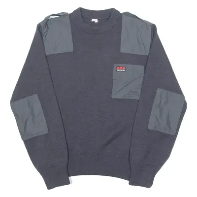 PROTECTAS Mens Jumper Grey Tight Knit S