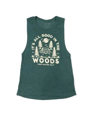 Good in the Woods Women's Muscle Tank | Forest | Size: XS
