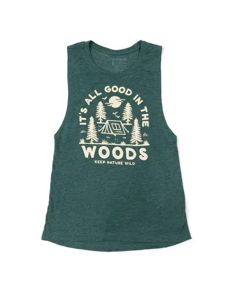Good in the Woods Women's Muscle Tank | Forest | Size: XS