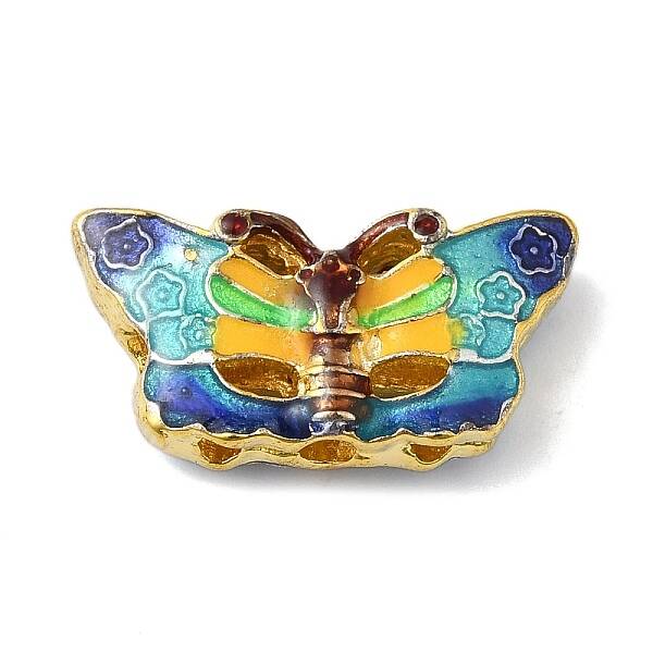 Rack Plating Brass Enamel Beads