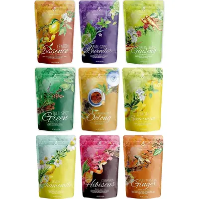 Gardenika Organic Loose Leaf Tea Sampler Box – Herbal, Black and Green Variety Pack – Kosher, No Natural or Artificial Fl...