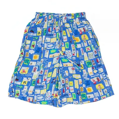 KORET FRANCISCA Beach Holiday Print Shorts Blue Casual Womens XXS W24