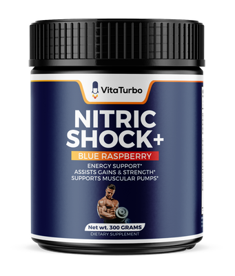 Nitric Shock+ (Blue-Raspberry) - 300 Grams