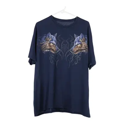 Unbranded T-Shirt - Large Blue Cotton