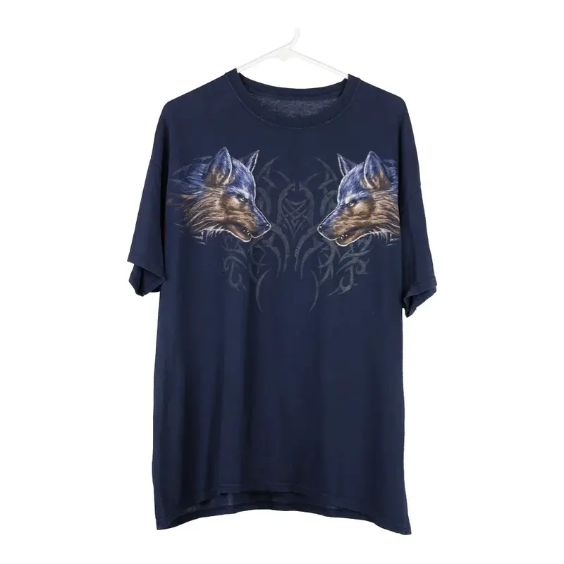Unbranded T-Shirt - Large Blue Cotton