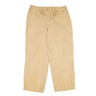 JONES NEW YORK Cargo Y2K Trousers Beige Regular Straight Womens W31 L27
