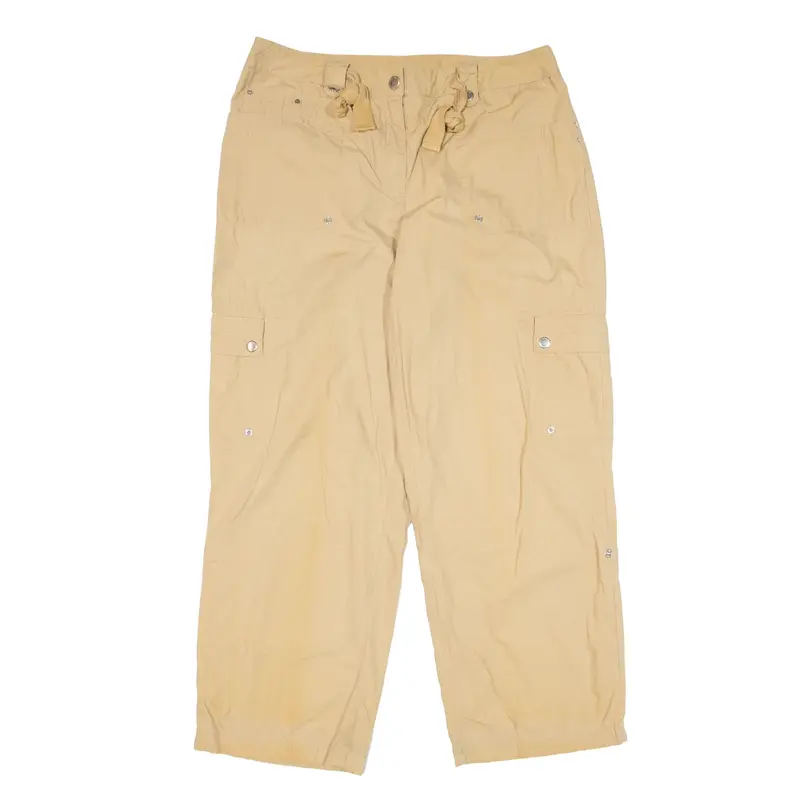 JONES NEW YORK Cargo Y2K Trousers Beige Regular Straight Womens W31 L27