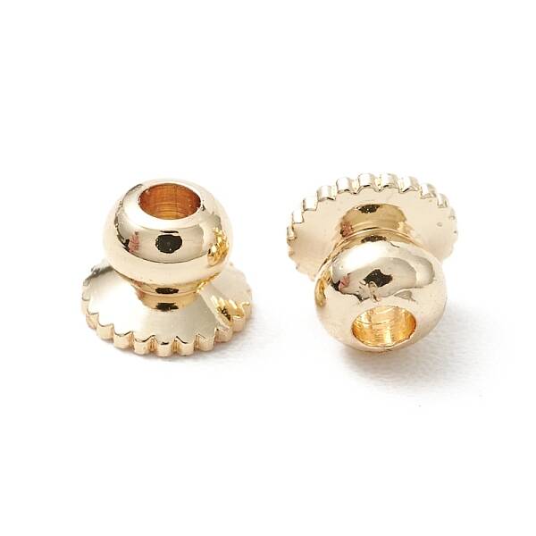 Rack Plating Brass Bead Cap