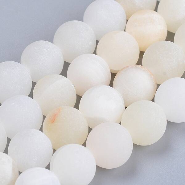 Natural Flower Jade(Afghanistan Jade) Beads Strands