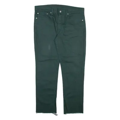 LEVI'S 511 Jeans Mens Green Slim Straight W36 L28