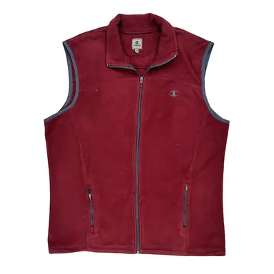 Champion Fleece Gilet - XL Burgundy Polyester | Size: x-large