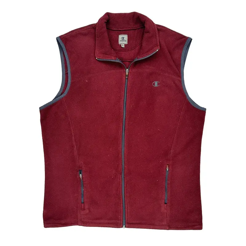 Champion Fleece Gilet - XL Burgundy Polyester | Size: x-large