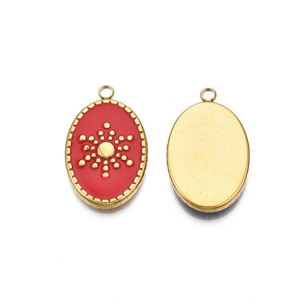 304 Stainless Steel Enamel Pendants