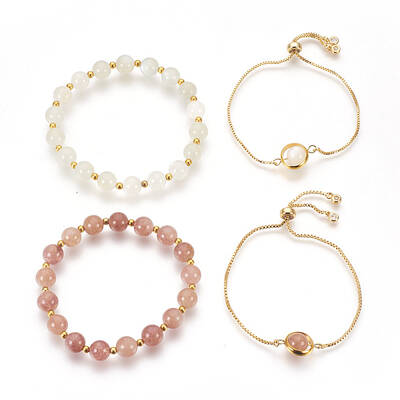 Natural Mixed Stone Bracelets Sets