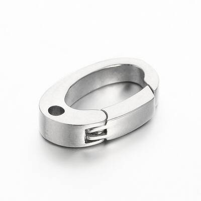 Tarnish Resistant 304 Stainless Steel Keychain Clasp Findings