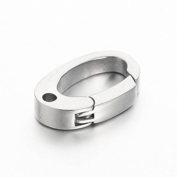 Tarnish Resistant 304 Stainless Steel Keychain Clasp Findings