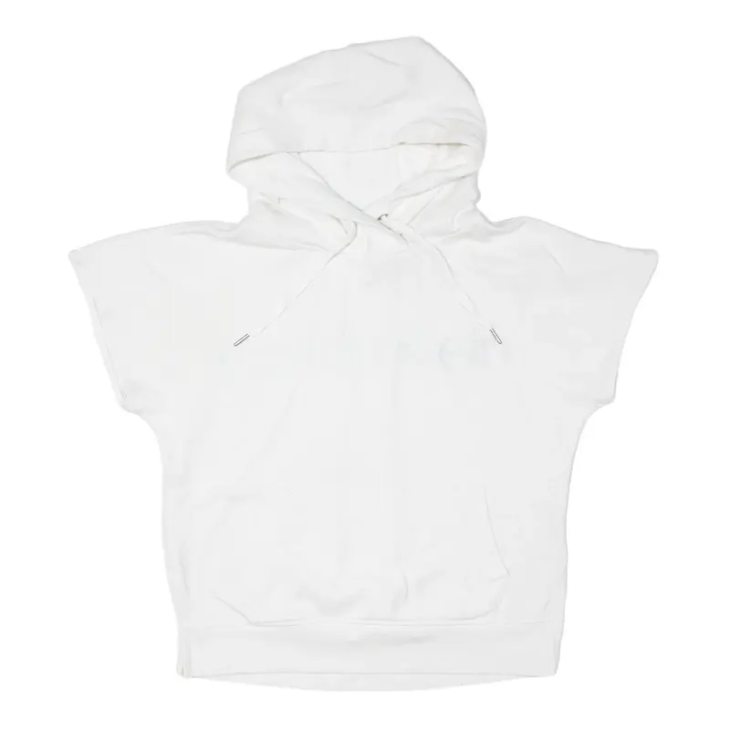 CALVIN KLEIN Performance Vest Hoodie White Pullover Womens S