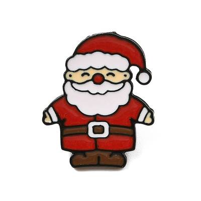 Christmas Theme Zinc Alloy Enamel Pin Brooch for Backpack Clothes