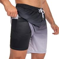 JUNBAOSS Mens Swim Trunks with Compression Stretch Beach Shorts Quick Dry with Pockets No-Chafing Board Shorts, Breathable Fi...