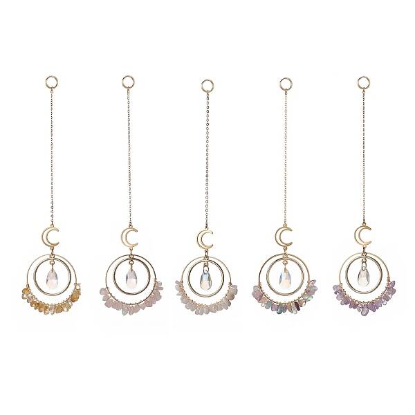 Glass Teardrop Window Hanging Suncatchers