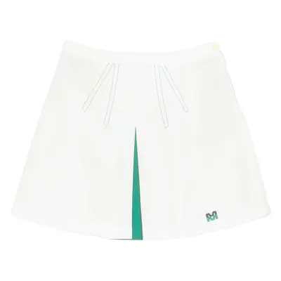 LOFFLER Womens A-Line Skirt White Short S