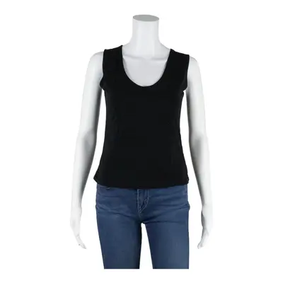 Y2K Strappy Stretch Top Black V-Neck Sleeveless Womens M