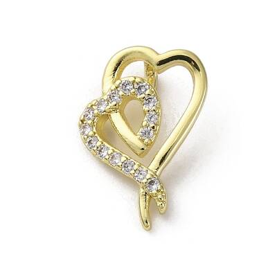 Brass Micro Pave Cubic Zirconia Charms