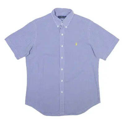 RALPH LAUREN Mens Shirt Blue Gingham M