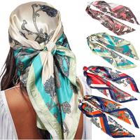 4Pcs/Set 35” Satin Large Square Head Scarves,Silk Like Neck Scarf Hair Sleeping Wraps Satin Silk Scarfs for Women,Hand Tool...