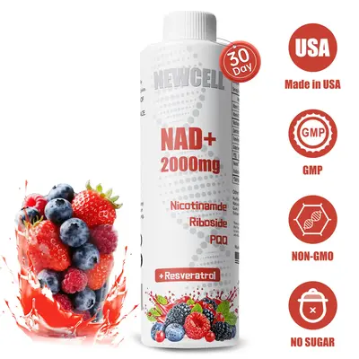 Newcell NR2000 - NAD+ Berry Flavored Drink Mix for Anti-Aging, Energy & Focus - 30 Days