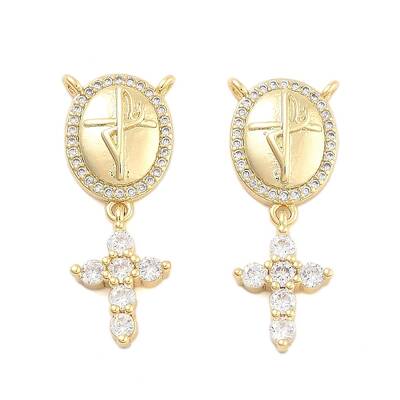 Brass Pave Cubic Zirconia Pendants