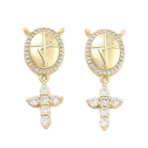 Brass Pave Cubic Zirconia Pendants