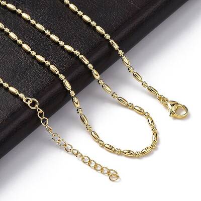 Rack Plating Brass Oval Link Chain Necklace