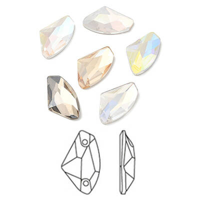 K9 Glass Rhinestone Cabochons