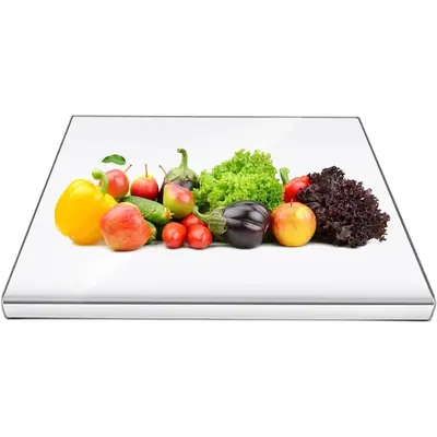 Acrylic Chopping Board, Summer Large Clear Chopping Board with Counter Lip, Non-slip Kitchen Cutting Board, Kitchen Accessori...